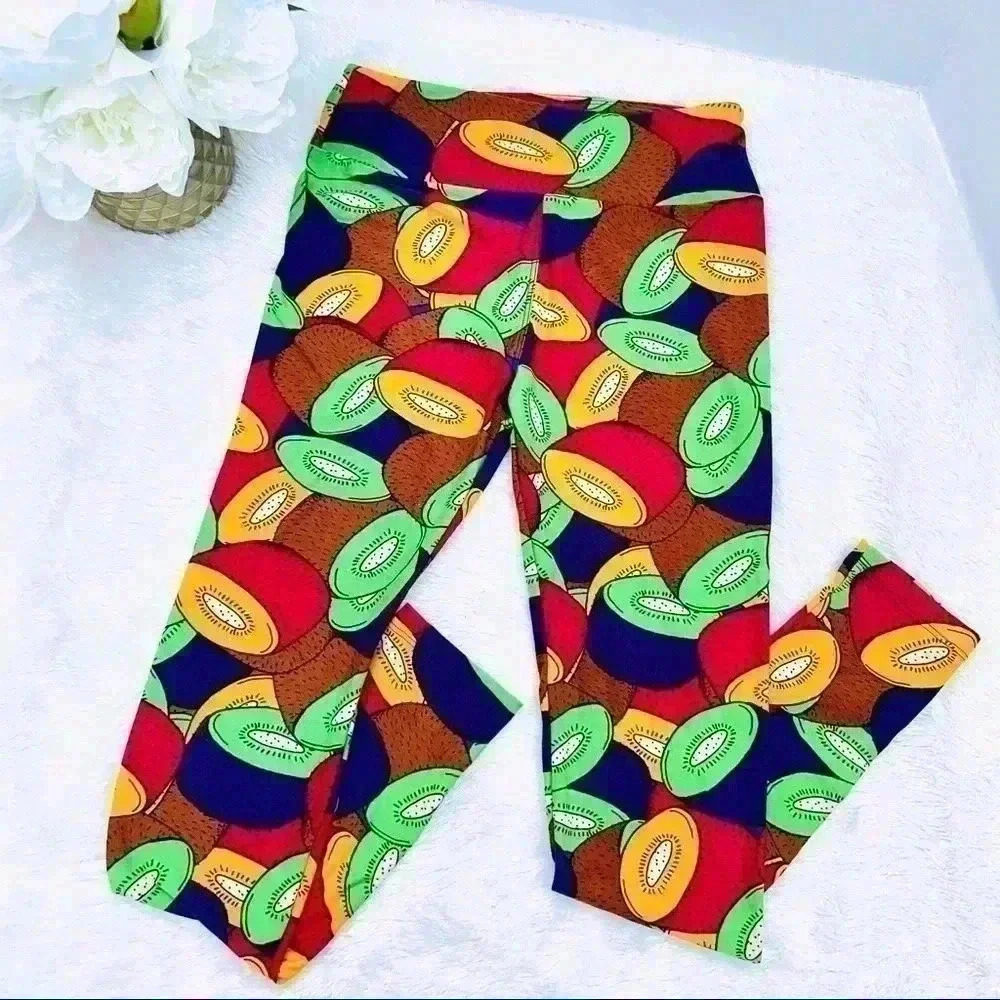 LULAROE High‎ Waisted “Kiwi” Soft Skinny Leggings